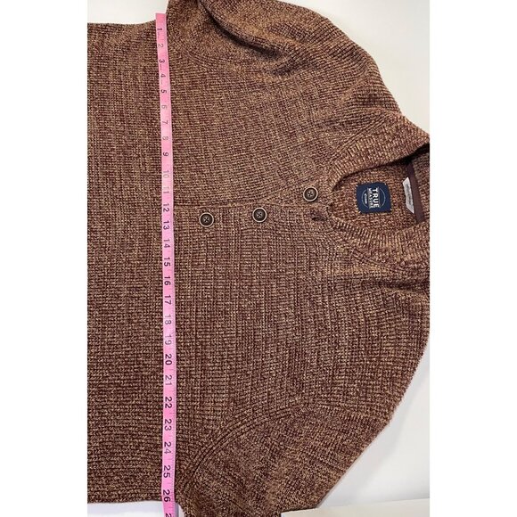 True Measure‎ of a Man Mens Chunky Knit Cotton Sweater Size XXL Classic Comfort - Picture 7 of 9
